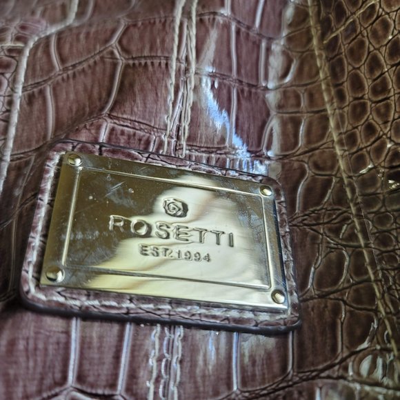 Rosetti Faux Crocodile Handbag, Gray-Used, Very Good Condition - Picture 5 of 6